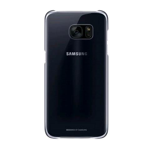 SAMSUNG EF-QG935CBEGWW GALAXY S7 EDGE CLEAR COVER ORIGINALE COLORE NERO 