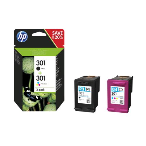 HP 301 MULTIPACK 2 CARTUCCE NERO + TRICROMIA