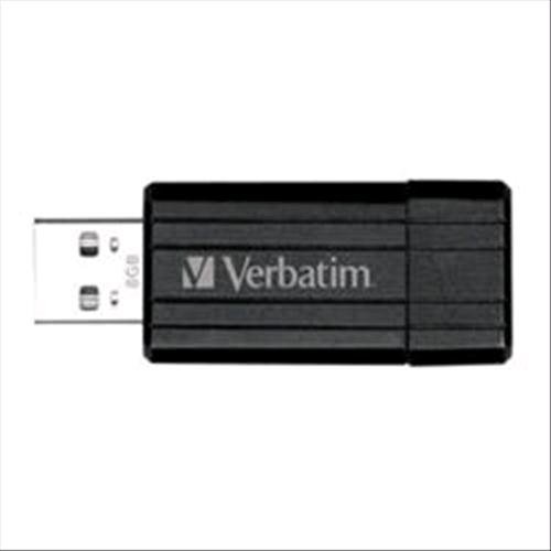 VERBATIM MEMORY USB-32GB-PIN STRIPE BLACK 49064
