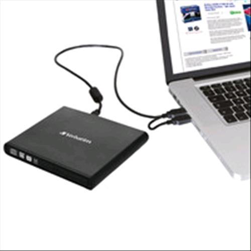 VERBATIM MASTERIZZATORE ESTERNO PORTATILE DVD-RWUSB 2.0 NERO + SOFTWARE