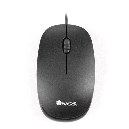 NGS MOUSE OTTICO 1000DPI USB 3 TASTI NERO