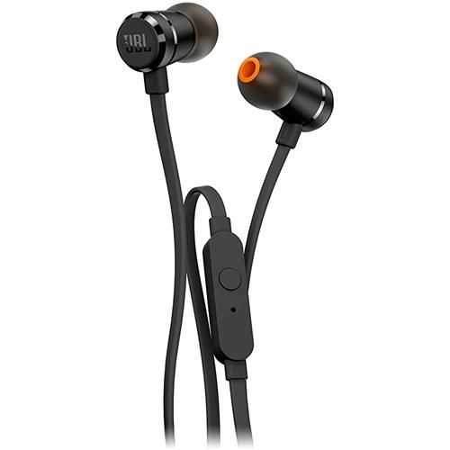 JBL JBLT290BLK AURICOLARI CON MICROFONO CAVO 1.1MT JACK 3.5MM COLORE NERO