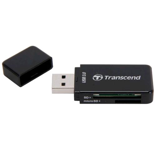 TRANSCEND RDF5 LETTORE SD/MICRO SD INTERFACCIA USB 3.0 COLORE NERO