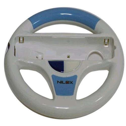 NILOX VOLANTE PORTA PAD PER NINTENDO WII COLORE BIANCO