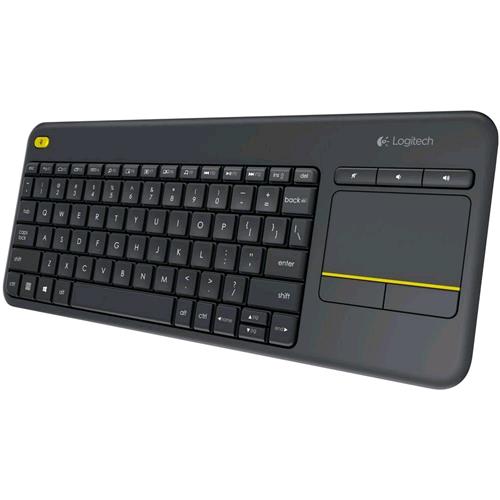 LOGITECH K400 TASTIERA WIRELESS QWERTY CON TOUCH PAD COLORE NERO